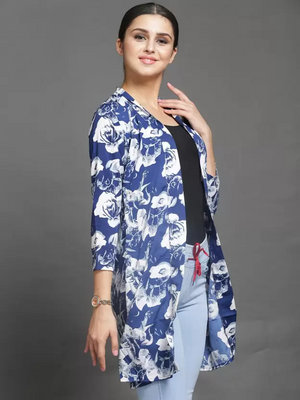 TANDUL  Women 3/4th Sleeve Multicolor Shrug