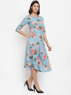 Women Fit and Flare Multicolor Dress