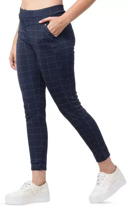 TANDUL Blue Jegging  (Checkered)