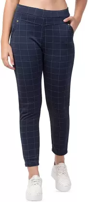 TANDUL Blue Jegging  (Checkered)