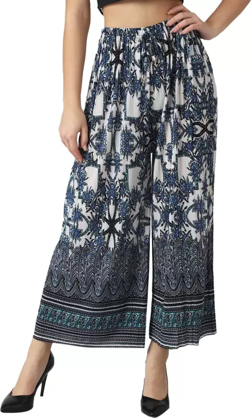 TANDUL  Regular Fit Women Multicolor Viscose Blend Trousers