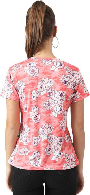 Casual Regular Sleeves Floral Print Women Multicolor Top