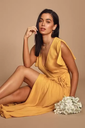 TANDUL  Women Maxi Yellow Dress