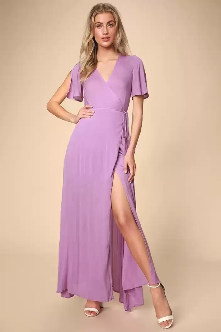 TANDUL  Women Maxi Purple Dress
