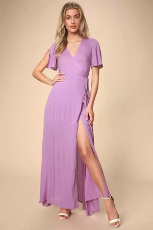 TANDUL  Women Maxi Purple Dress