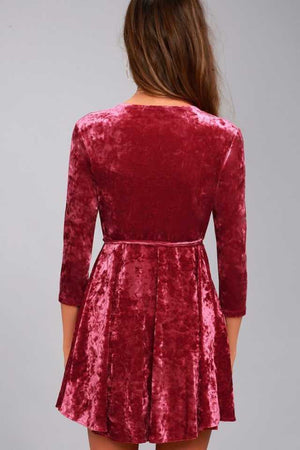 TANDUL  Women Fit and Flare Maroon Dress