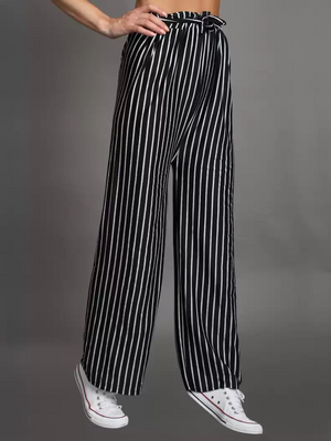 TANDUL  Regular Fit Women Multicolor Lycra Blend Trousers