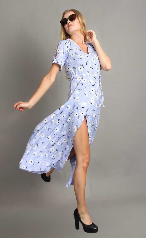TANDUL  Women Maxi Blue Dress