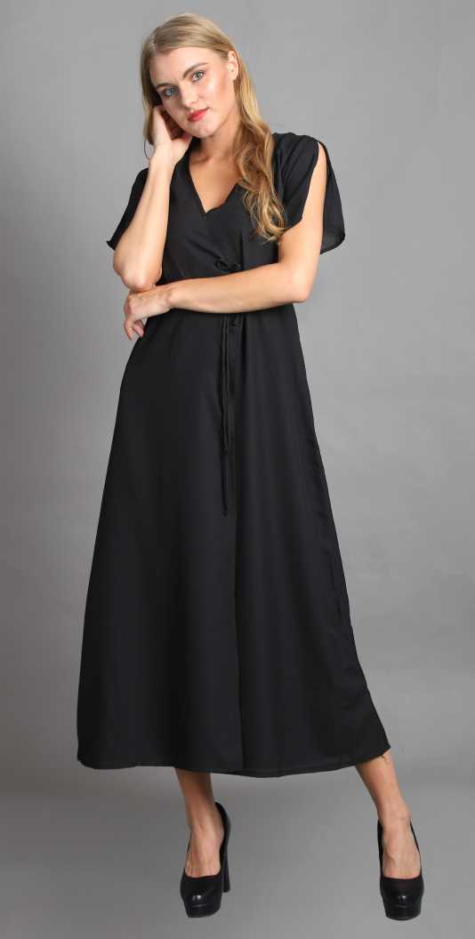 Women Maxi Black Dress