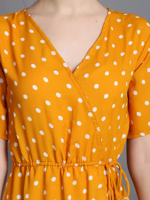 TANDUL  Women Maxi Yellow Dress