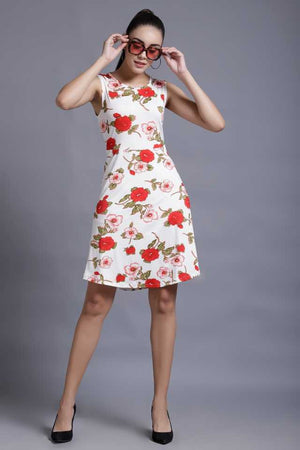 TANDUL  Women A-line White Dress
