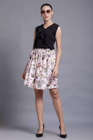 TANDUL  Casual Sleeveless Solid Women Black Top
