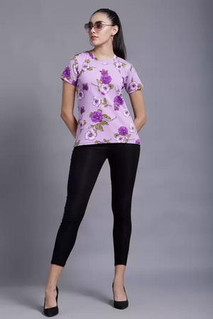 TANDUL  Casual Regular Sleeves Floral Print Women Multicolor Top