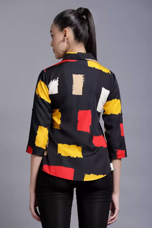 TANDUL  Women Regular Fit Color Block Formal Shirt