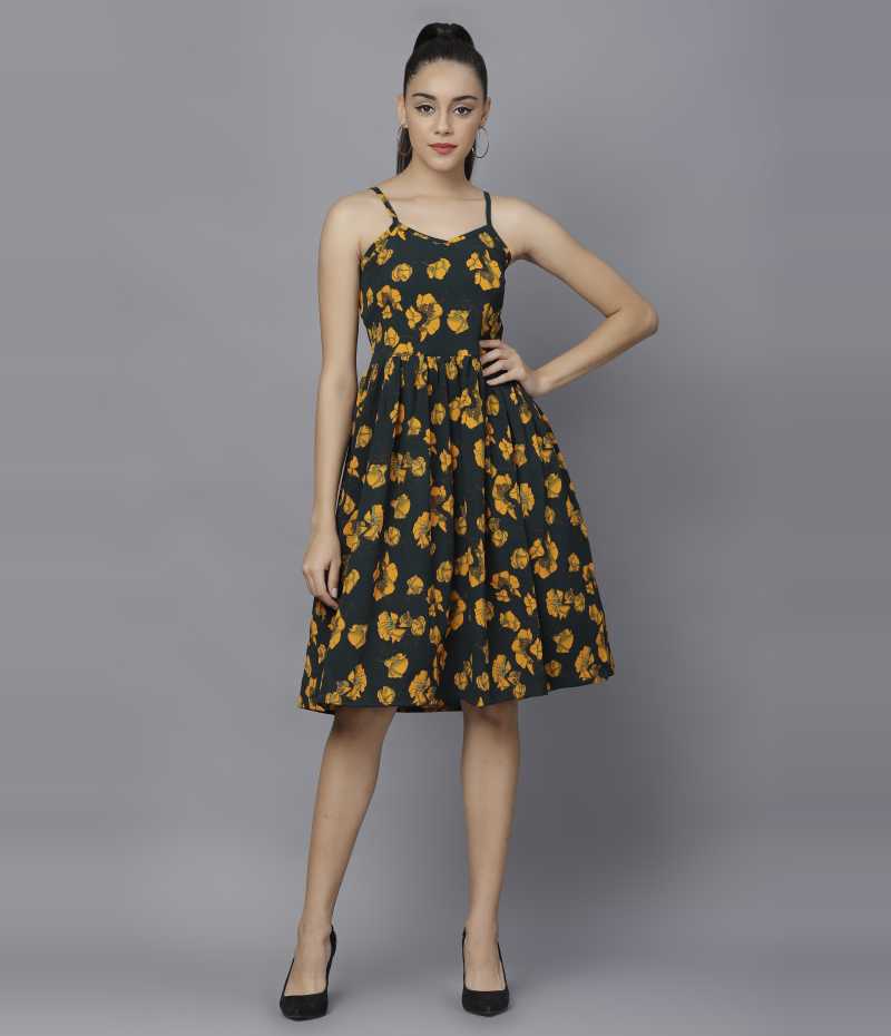 TANDUL  Women Fit and Flare Multicolor Dress