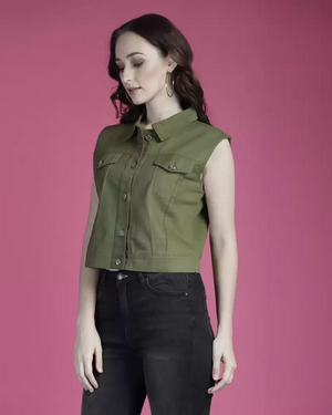 TANDUL  Sleeveless Solid Women Jacket