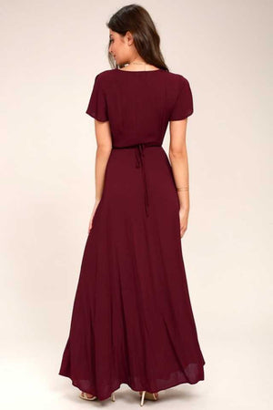 TANDUL  Women A-line Maroon Dress