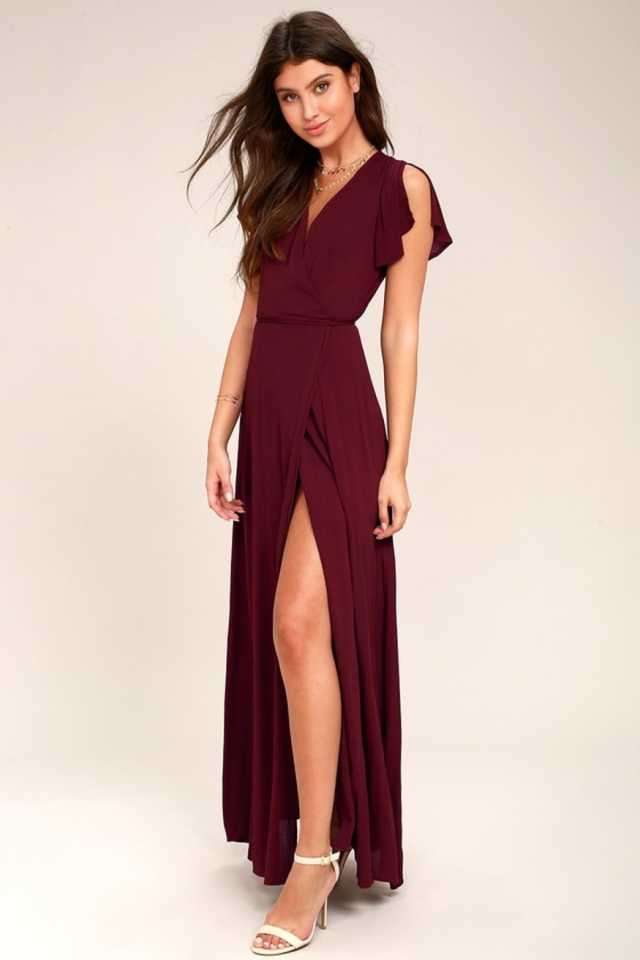 TANDUL  Women A-line Maroon Dress