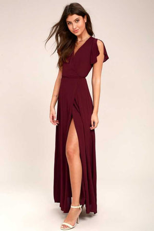 TANDUL  Women A-line Maroon Dress
