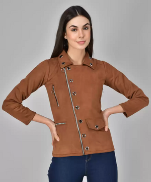 TANDUL  3/4th Sleeve Solid Women Jacket