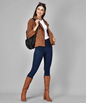 TANDUL  3/4th Sleeve Solid Women Jacket