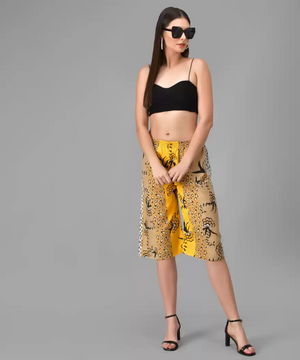 TANDUL  Regular Fit Women Multicolor Crepe Trousers