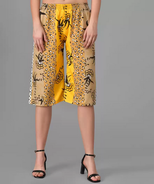 TANDUL  Regular Fit Women Multicolor Crepe Trousers