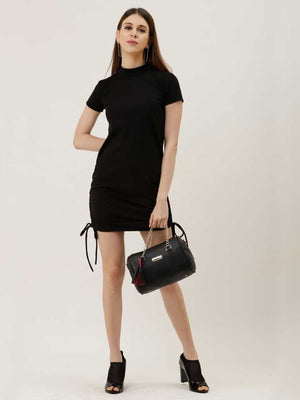 TANDUL  Women Bodycon Black Dress