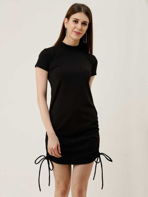 TANDUL  Women Bodycon Black Dress