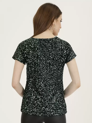 TANDUL  Casual Regular Sleeves Embellished Women Multicolor Top