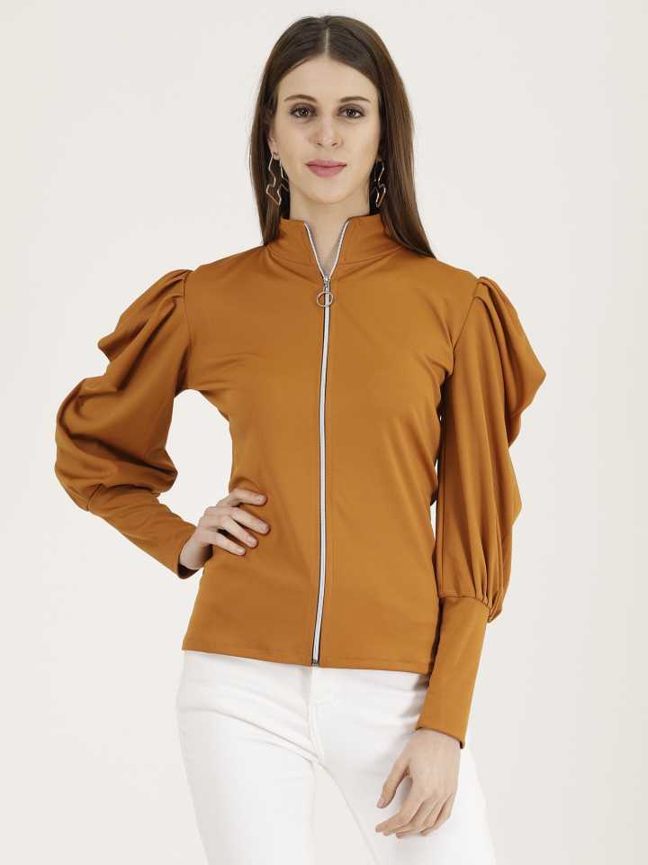 Casual Regular Sleeves Solid Women Yellow Top