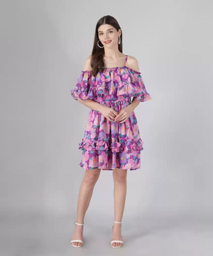 TANDUL  Women Ruffled Multicolor Dress