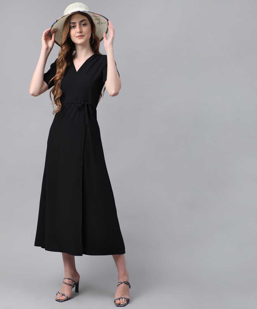 Women Maxi Black Dress