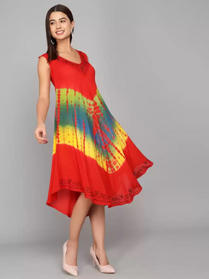 TANDUL  Women High Low Multicolor Dress