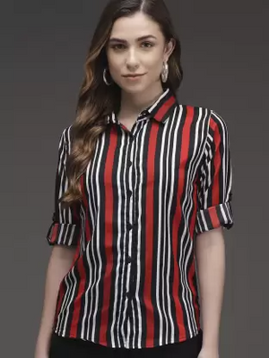 Women Checkered Casual Multicolor Shirt
