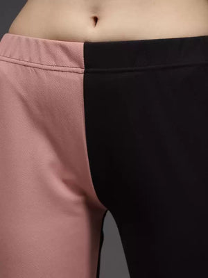 TANDUL  Regular Fit Women Multicolor Lycra Blend Trousers