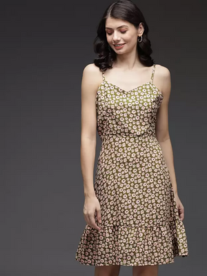 TANDUL  Women Fit and Flare Multicolor Dress