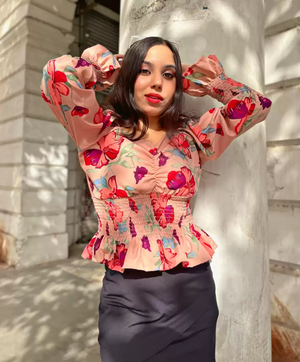 TANDUL  Casual Bell Sleeves Printed Women Multicolor Top