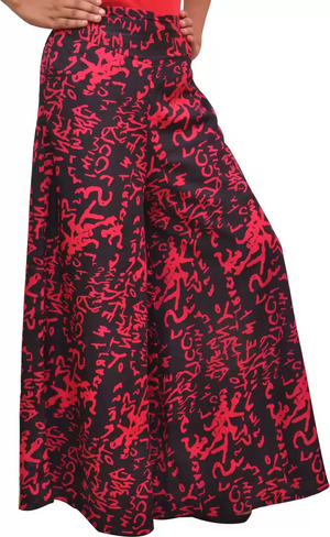 TANDUL  Regular Fit Women Multicolor Poly Crepe Trousers