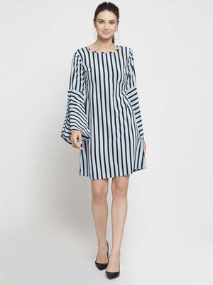 TANDUL  Women A-line Blue Dress