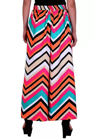 TANDUL  Flared Women Multicolor Poly Crepe Trousers