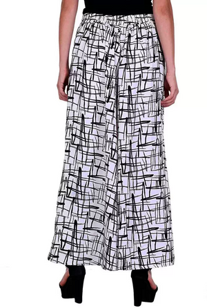 TANDUL  Flared Women Multicolor Poly Crepe Trousers