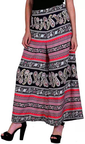 TANDUL  Flared Women Multicolor Poly Crepe Trousers