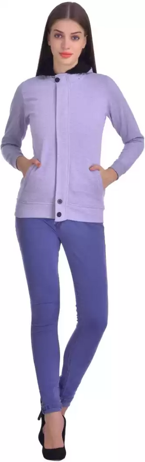 TANDUL  Full Sleeve Solid Women Sweatshirt