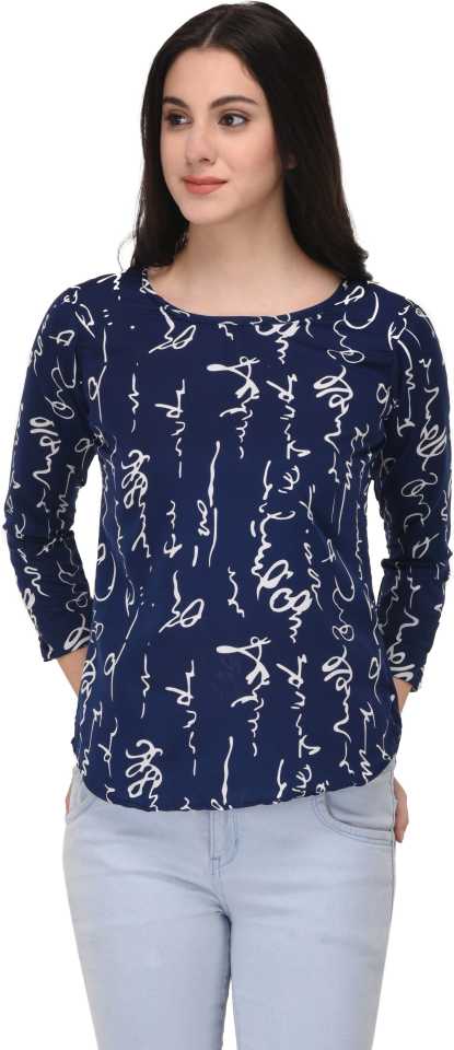TANDUL  Casual Regular Sleeves Printed Women Multicolor Top