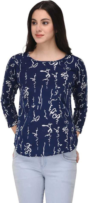 TANDUL  Casual Regular Sleeves Printed Women Multicolor Top