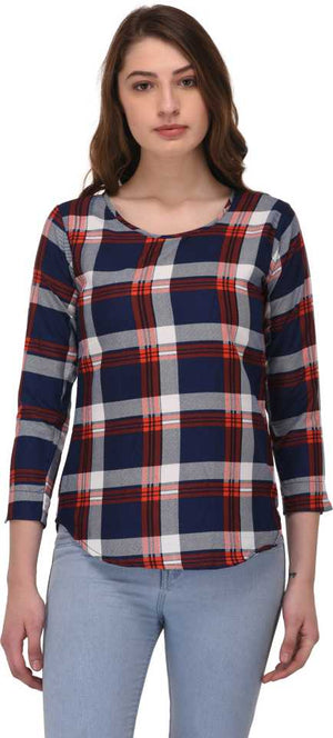 Casual Regular Sleeves Printed Women Multicolor Top