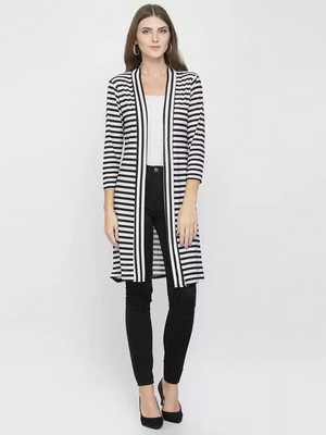 TANDUL  Women 3/4 Sleeve Multicolor Shrug