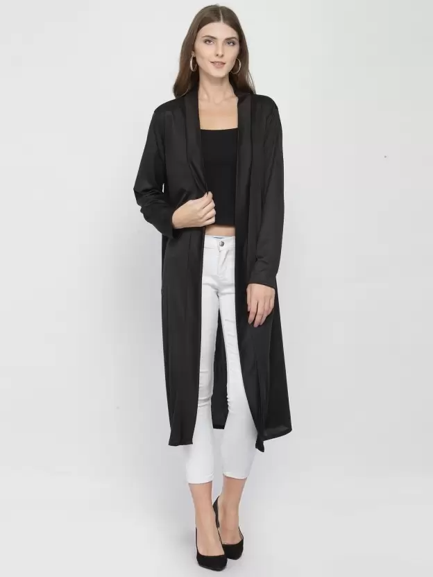 TANDUL  Women Full Sleeve Black Shrug