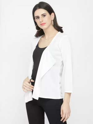 TANDUL  Women Full Sleeve White Shrug
